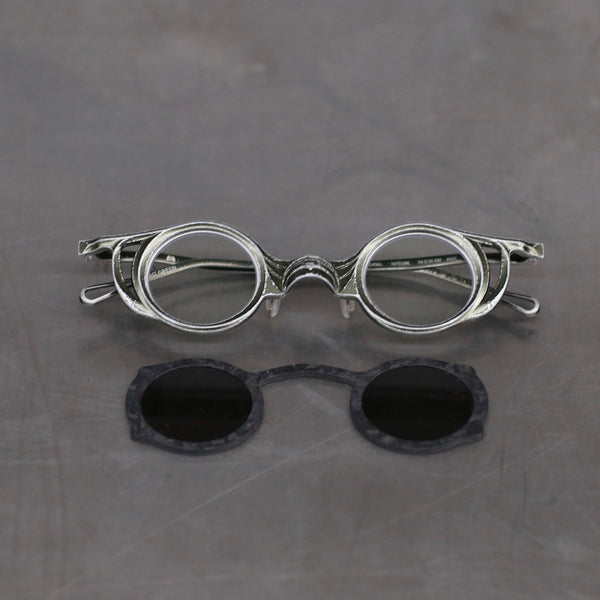 Rigards free disassembly handmade sunglasses RG2049AL series collection RG-RG2049AL-QGLHTMSH light olive + black frame transparent + dark gray lens